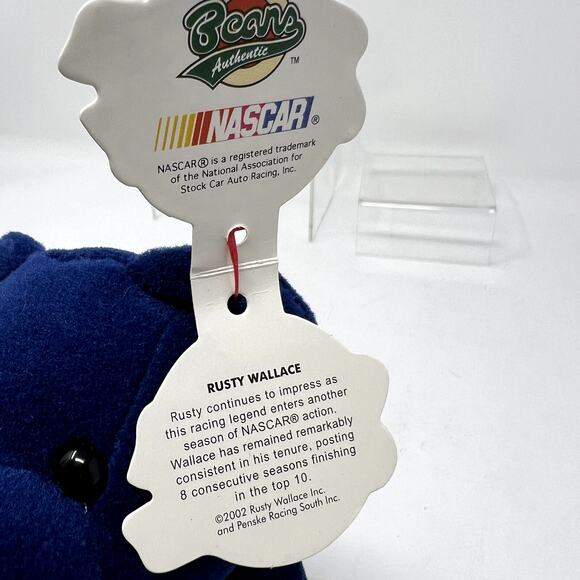 Lot of 2 Bears Nascar Bear JEFF GORDON 24 & Rusty Wallace 2, Plush Toy Kids - Picture 9 of 13